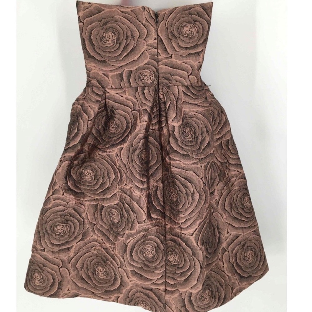Hutch Floral Strapless Mauve and Black Dress - Picture 3 of 6